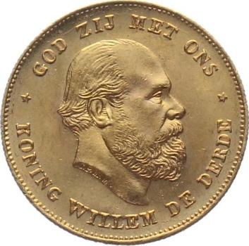 Niederlande 10 Gulden 1875 - Willem III.